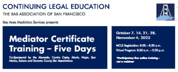 Mediator Certificate Training - Five Days