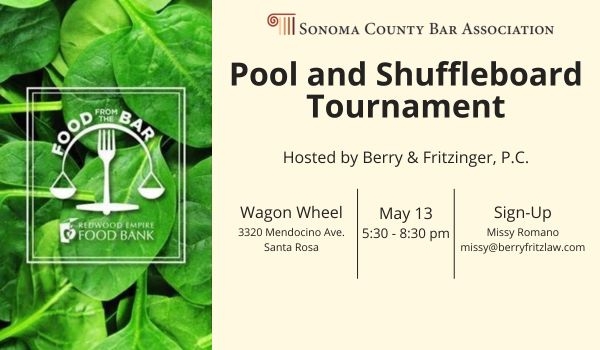 Pool and Shuffleboard tournament at the Wagon Wheel on May 13. hosted by Berry & Fritzinger